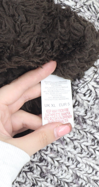 Mens UK Size XL Original Quality Knitwear Grey Basic Jacket