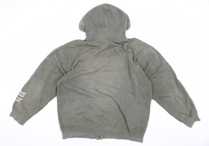 Mens UK Size XL Hurley Green Hooded Jacket