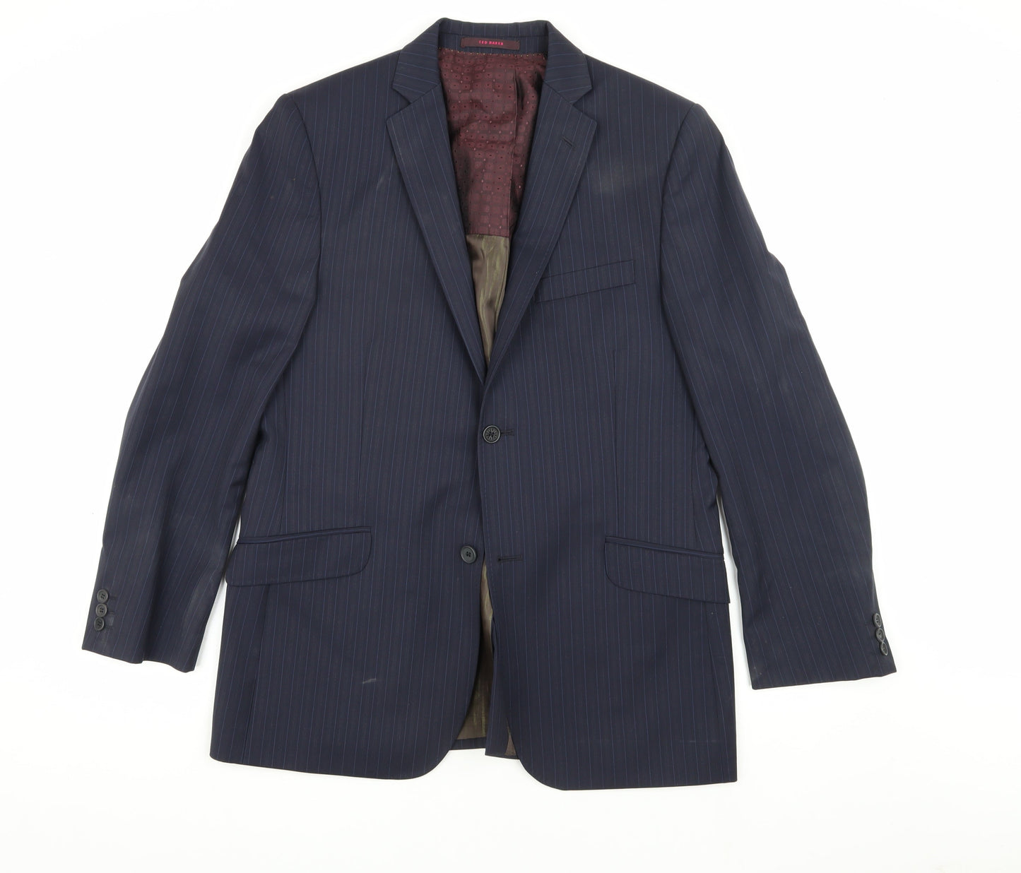 Mens UK Size 40 Ted Baker Regular Blue Suit Jacket