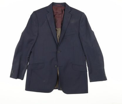 Mens UK Size 40 Ted Baker Regular Blue Suit Jacket