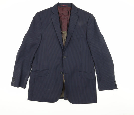 Mens UK Size 40 Ted Baker Regular Blue Suit Jacket