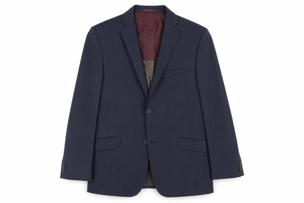 Mens UK Size 40 Ted Baker Regular Blue Suit Jacket