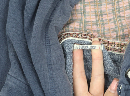 Unisex Adults UK Size S SoulCal & Co Blue Basic Jacket
