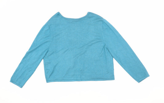 Womens UK Size S Windsmoor Blue Cardigan Jumper