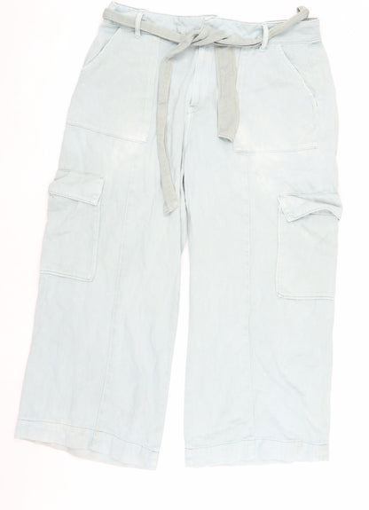 Fat Face Women's Blue Cargo Trousers Size 18