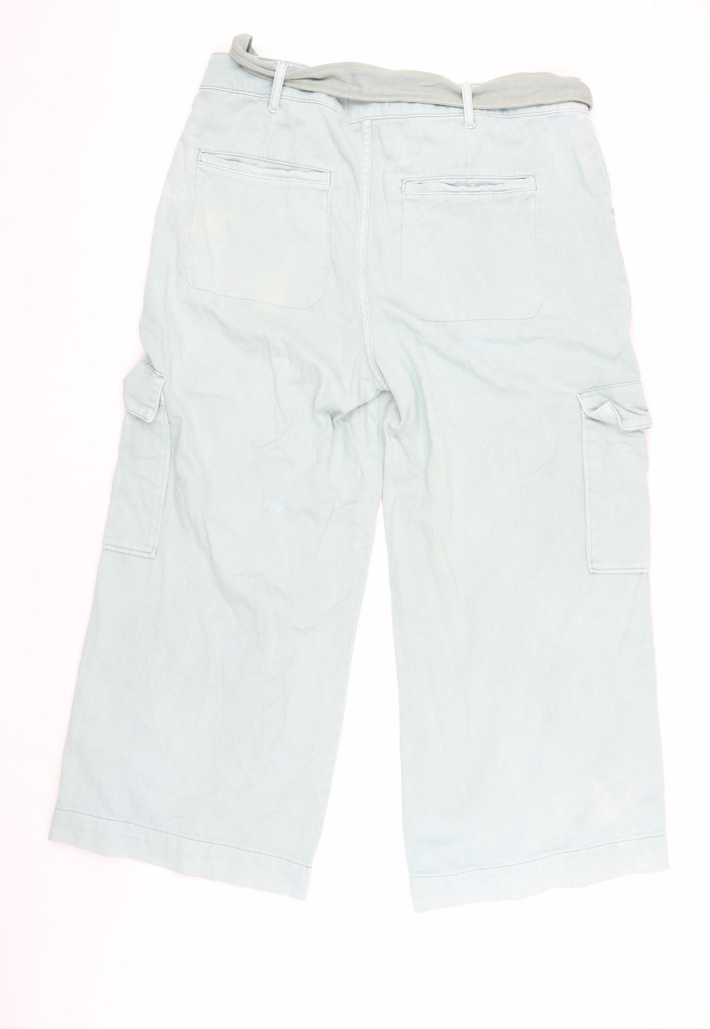 Fat Face Women's Blue Cargo Trousers Size 18