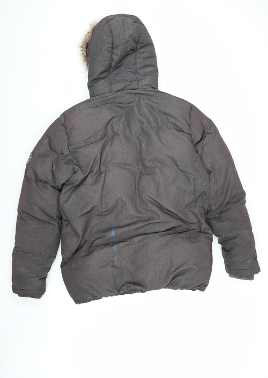 Mens UK Size S SoulCal & Co Grey Puffer Jacket