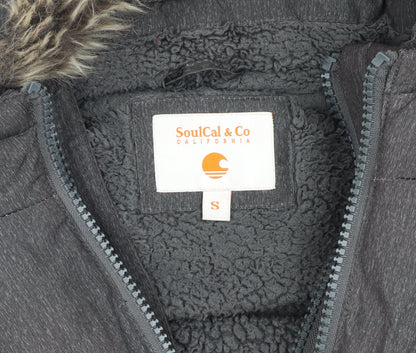 Mens UK Size S SoulCal & Co Grey Puffer Jacket