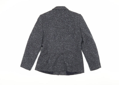 Windsmoor Women's Grey Wool Tweed Mid-Length Coat