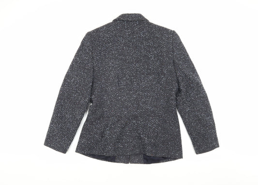 Windsmoor Women's Grey Wool Tweed Mid-Length Coat