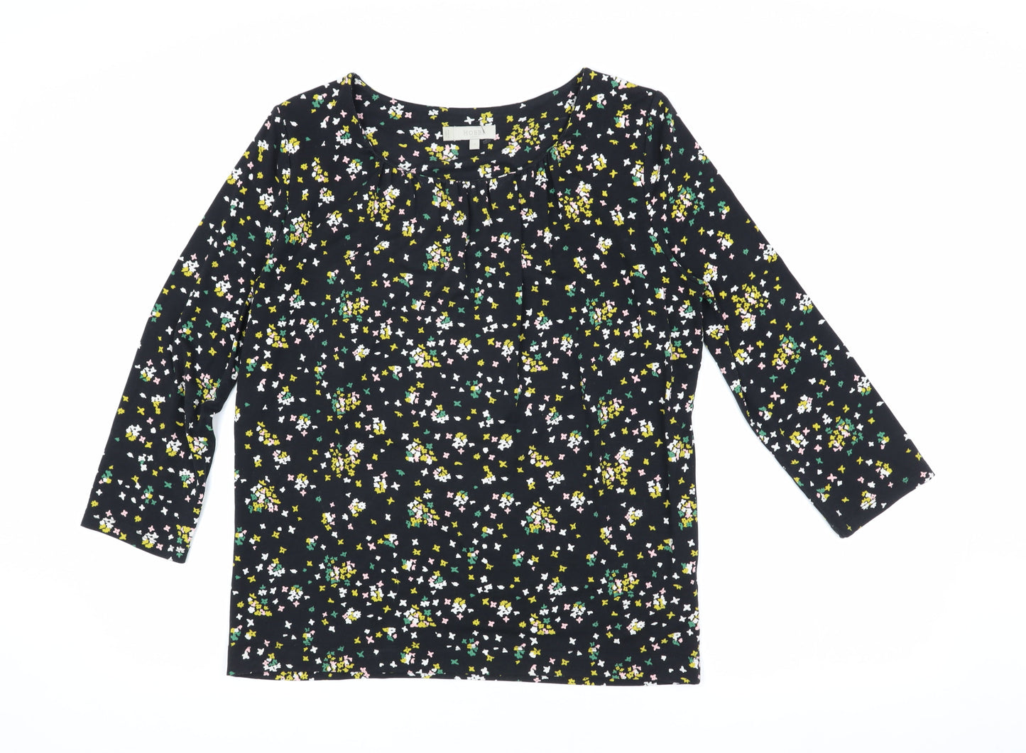 Womens UK Size S Hobbs Black Basic Blouse