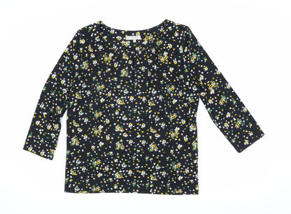 Womens UK Size S Hobbs Black Basic Blouse