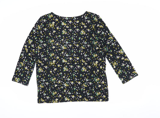 Womens UK Size S Hobbs Black Basic Blouse