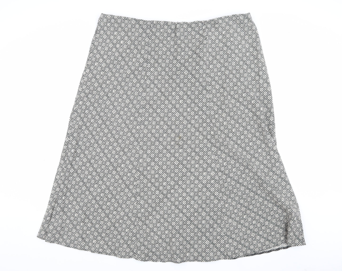 Marks and Spencer Women's A-Line Geometric Skirt, Size 22