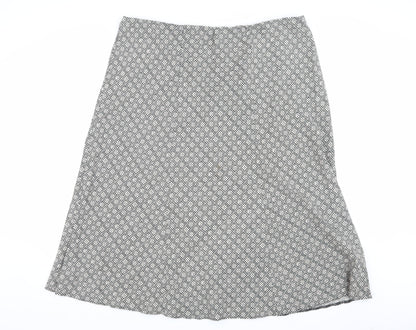 Marks and Spencer Women's A-Line Geometric Skirt, Size 22