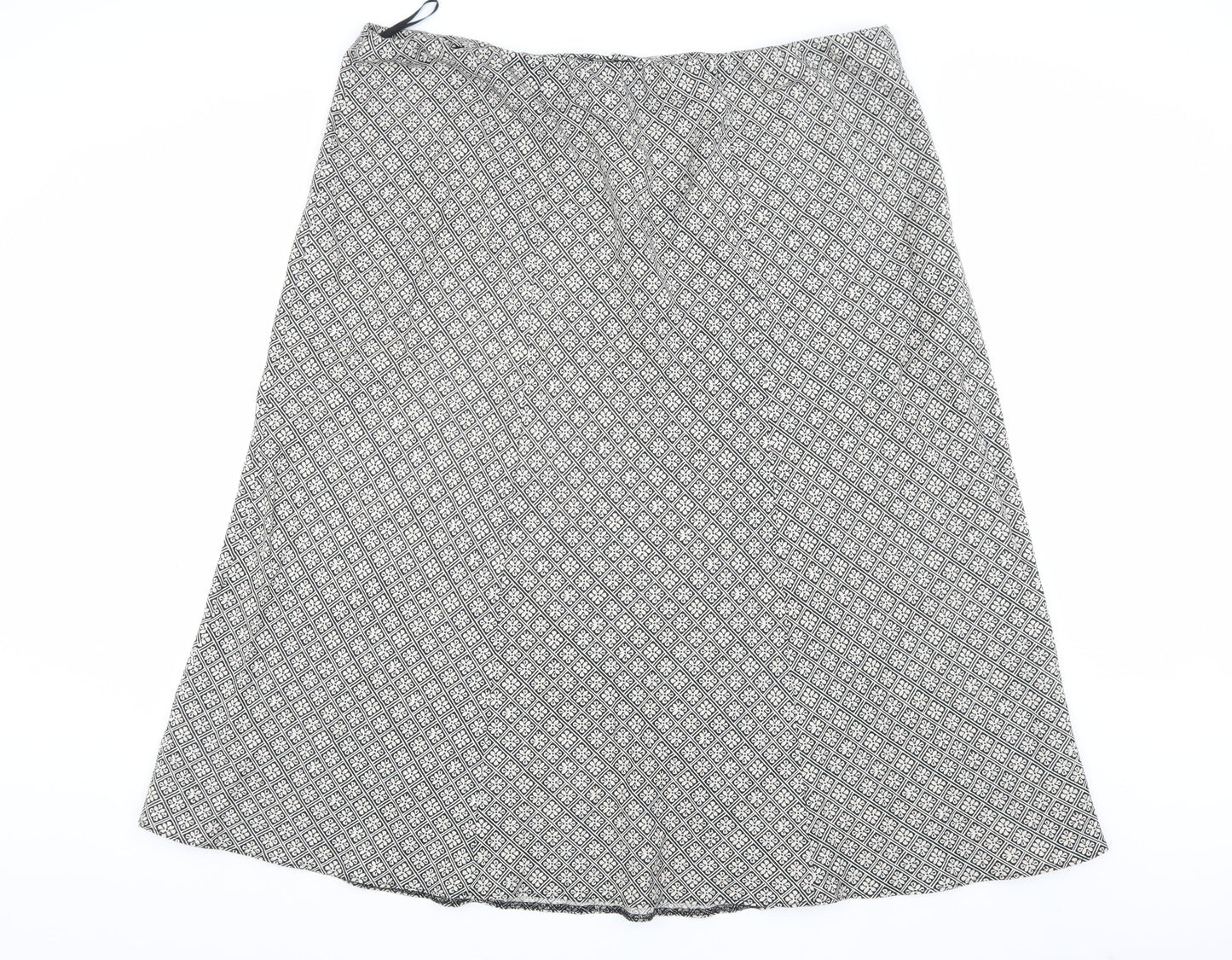 Marks and Spencer Women's A-Line Geometric Skirt, Size 22