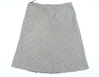 Marks and Spencer Women's A-Line Geometric Skirt, Size 22