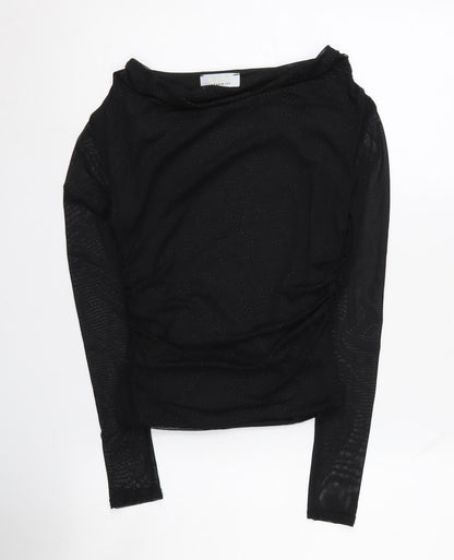 Quiz Women's Black Long Sleeve Top Size 8