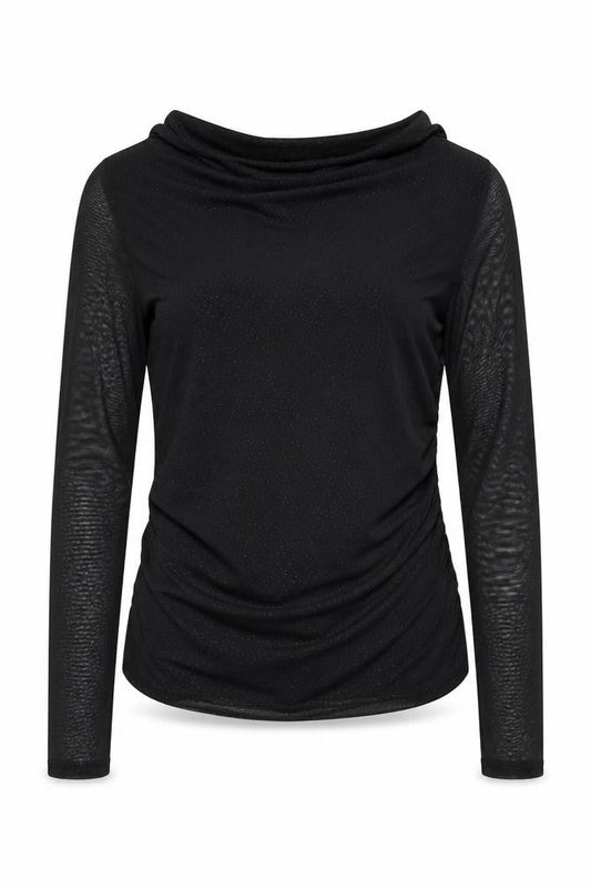 Womens UK Size 8 Quiz Black Basic Blouse