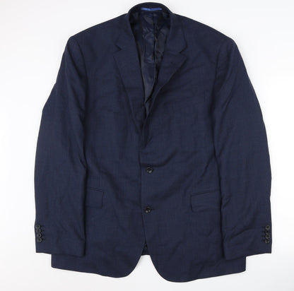 Mens UK Size 48 Charles Tyrwhitt Regular Blue Suit Jacket