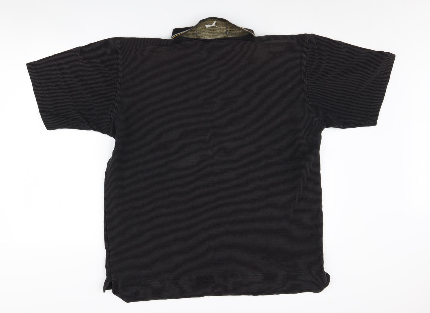 Puma Men's Black Polo Shirt L Collared Casual