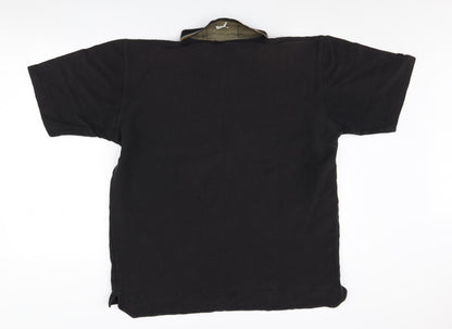 Puma Men's Black Polo Shirt L Collared Casual