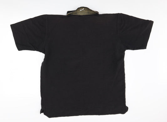 Puma Men's Black Polo Shirt L Collared Casual