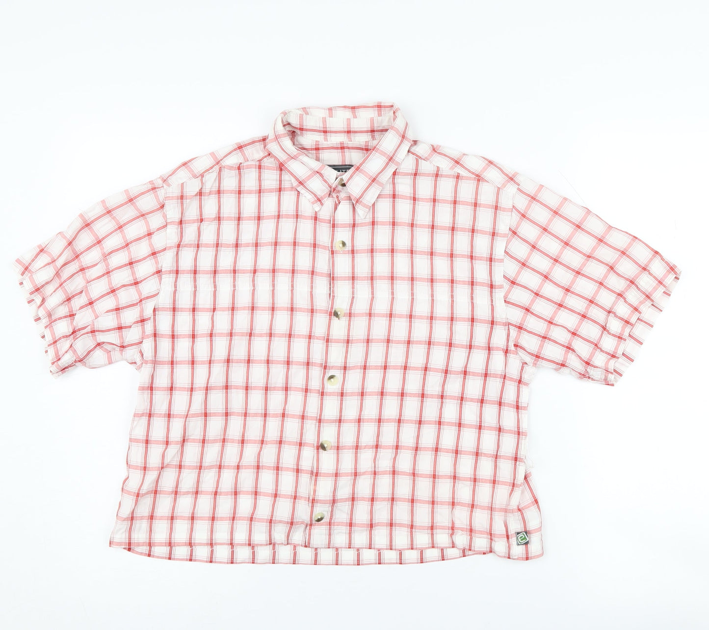 Outdoor Essentials Red Check Button-Up Shirt S