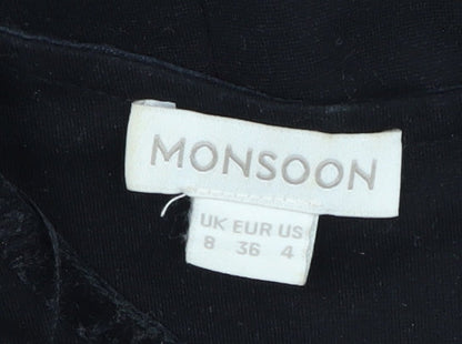 Monsoon Women's Black A-Line Dress Size 8
