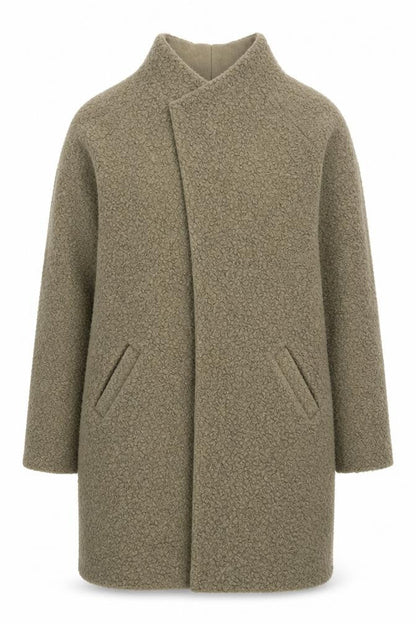 Klass Women's Green Mid-Length Polyester Coat L