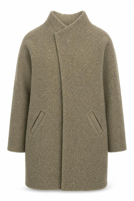 Klass Women's Green Mid-Length Polyester Coat L