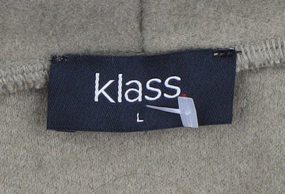 Klass Women's Green Mid-Length Polyester Coat L