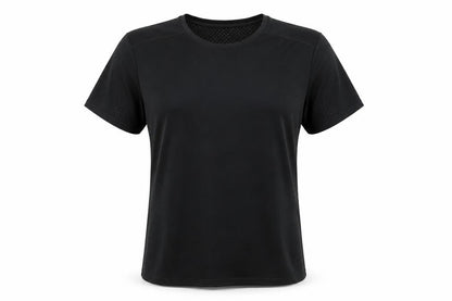 Front view of Zella unisex black t-shirt l - athletic fit