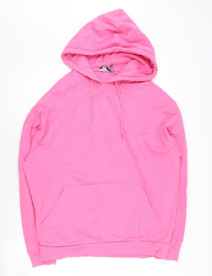 Womens UK Size M ASOS DESIGN Pink Pullover Hoodie