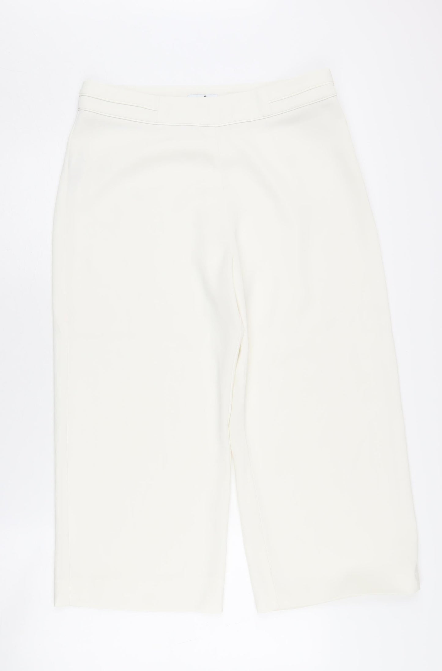 Womens UK Size 12 Wallis   White Trousers