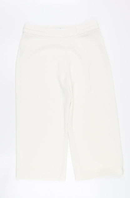 Womens UK Size 12 Wallis   White Trousers