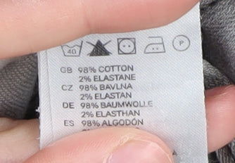 H&M Men’s Grey Slim Fit Jeans Size 32 Low Waist Denim