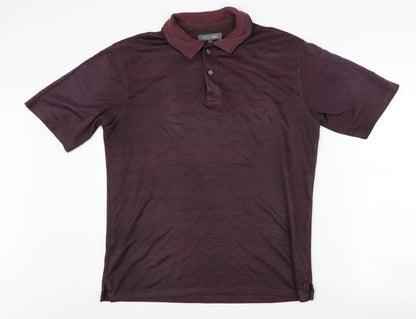 Marks and Spencer Men's Red Polo Shirt M