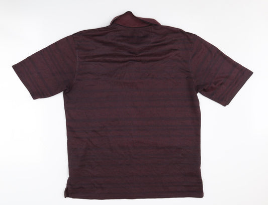 Marks and Spencer Men's Red Polo Shirt M