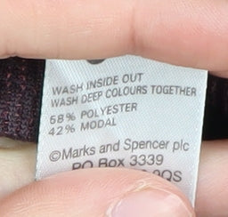 Marks and Spencer Men's Red Polo Shirt M