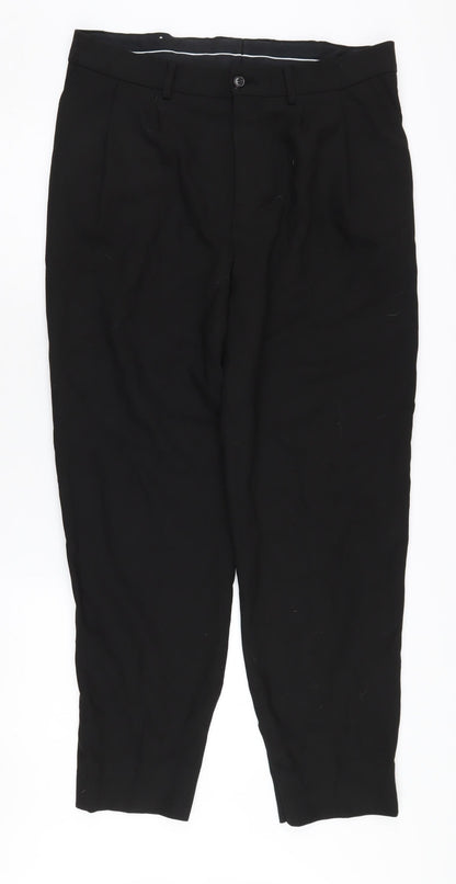 Zara Men's Black Trousers Size 32