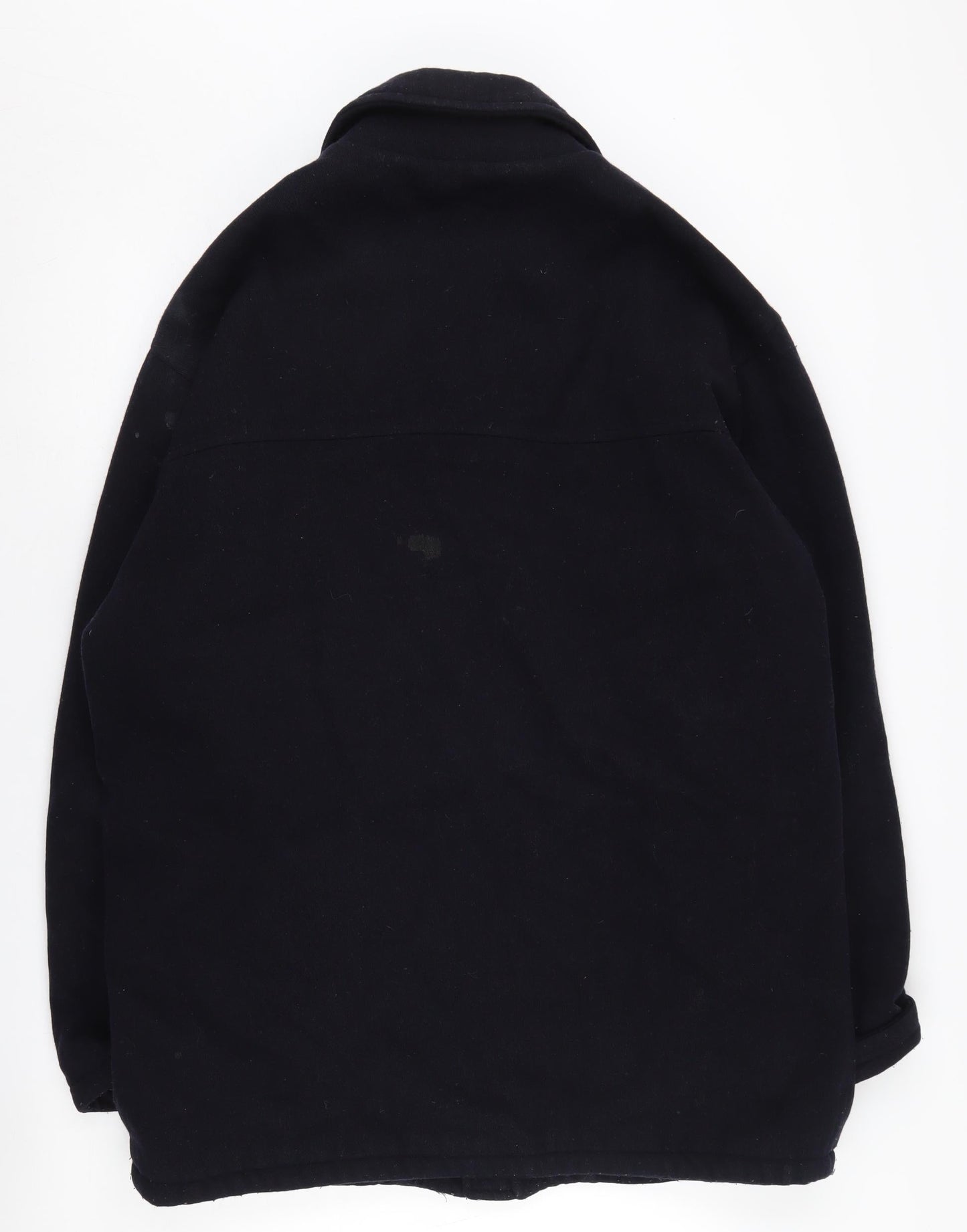 Mens UK Size L Jaeger Black Overcoat