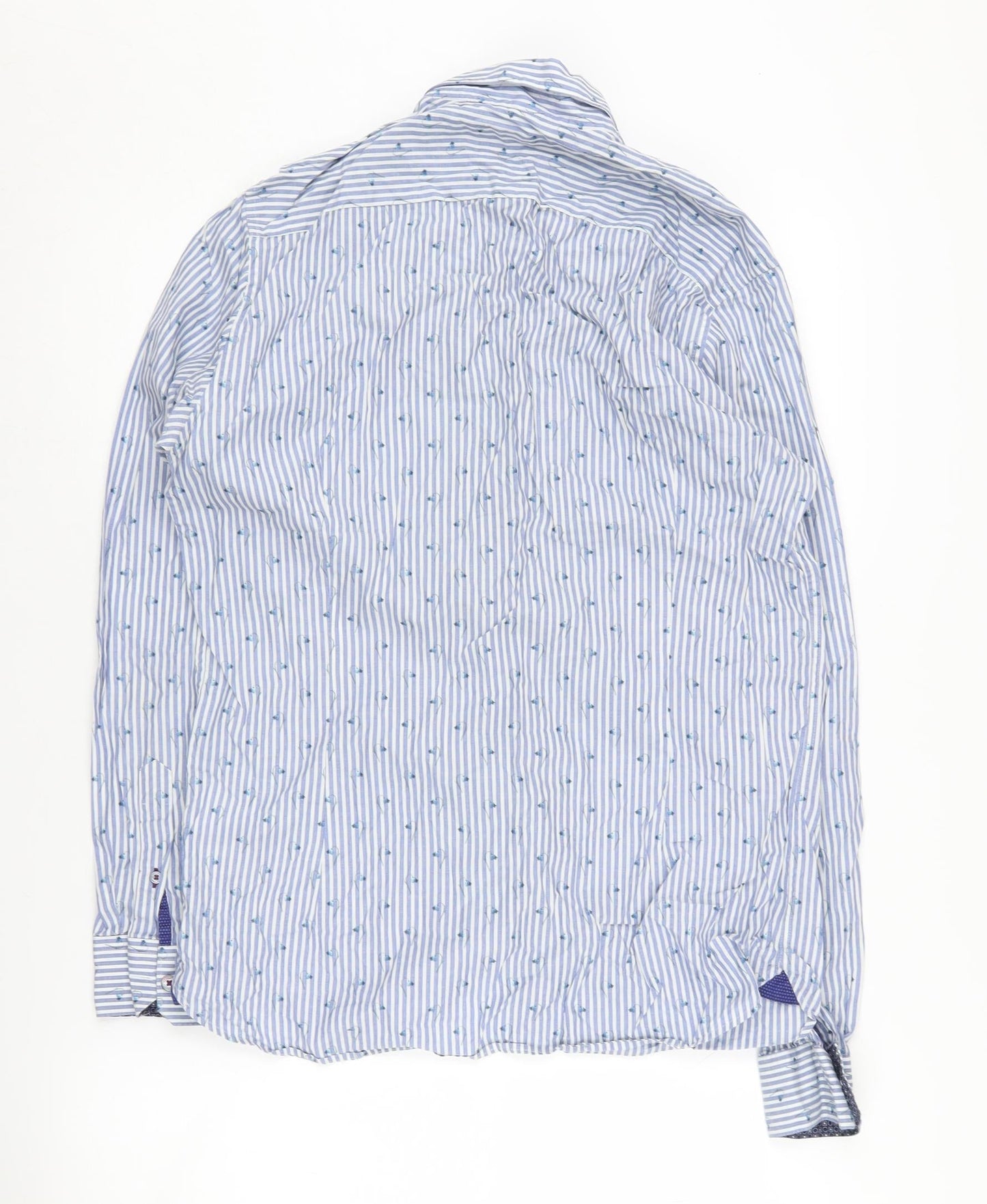 Ted Baker Men's Blue Striped Button-Up Shirt M