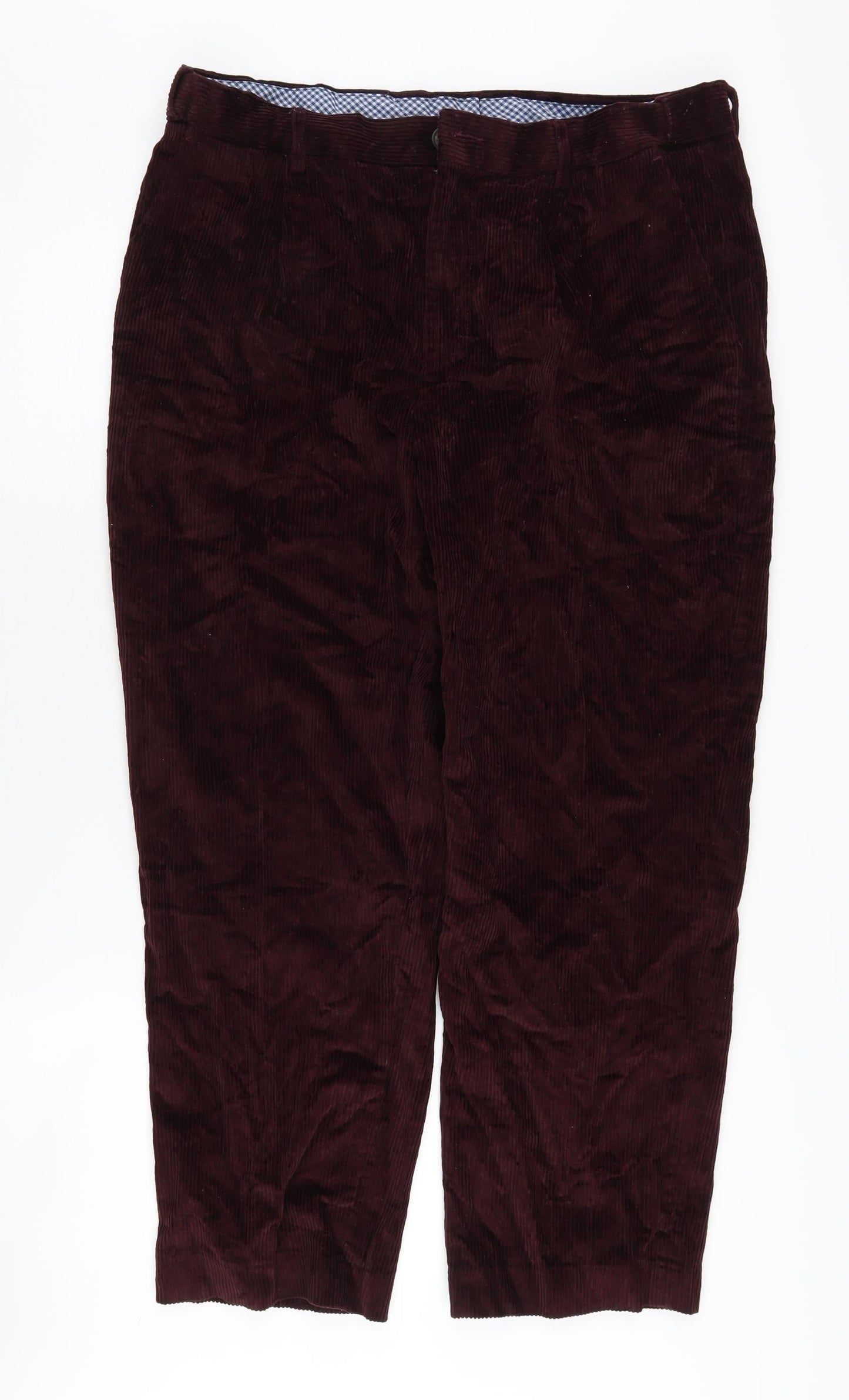 Maine New England Men's Red Corduroy Trousers Size 36