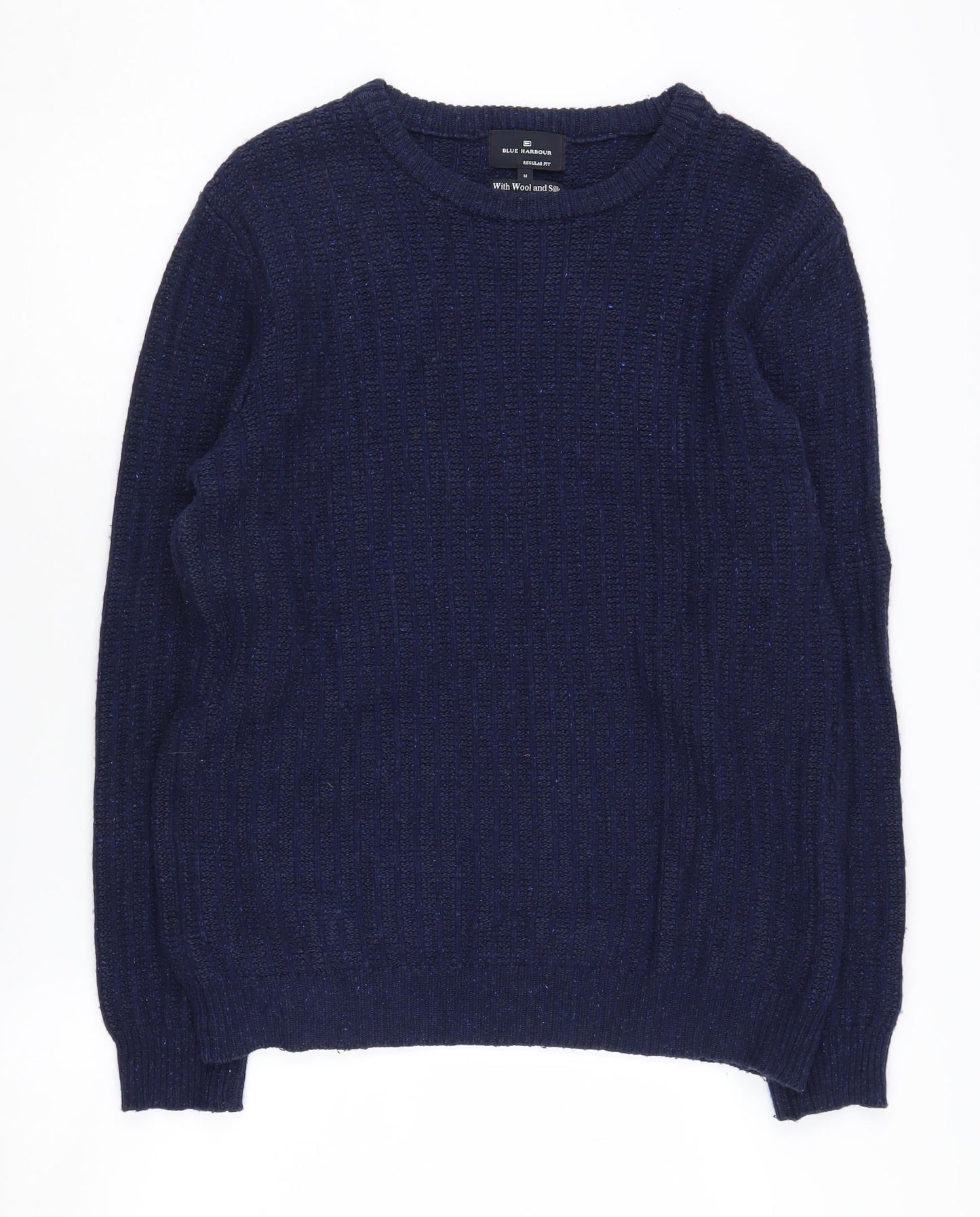 Marks and Spencer Men's Blue Knit Pullover, M