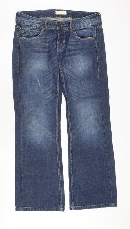 Topshop Women's Blue Straight Jeans Size 32