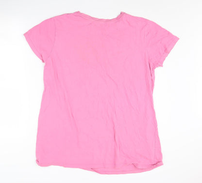 Disney Women's Pink Nightshirt Size M Graphic Short Sleeve