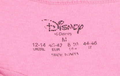 Disney Women's Pink Nightshirt Size M Graphic Short Sleeve