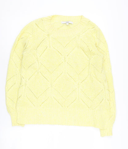 Womens UK Size 12 NEXT Yellow Pullover Jumper