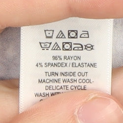 Cynthia Rowley Women's Blue Paisley Dress L